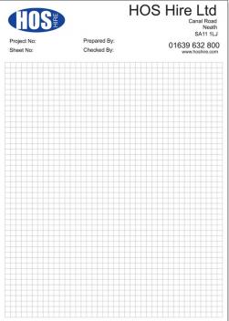A4 Graph Paper Pad printed and personalised from the UK's